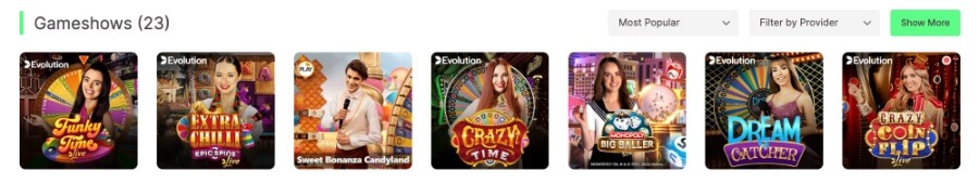 An impressive pool of over 1,200 games spans various genres at 10Bet.