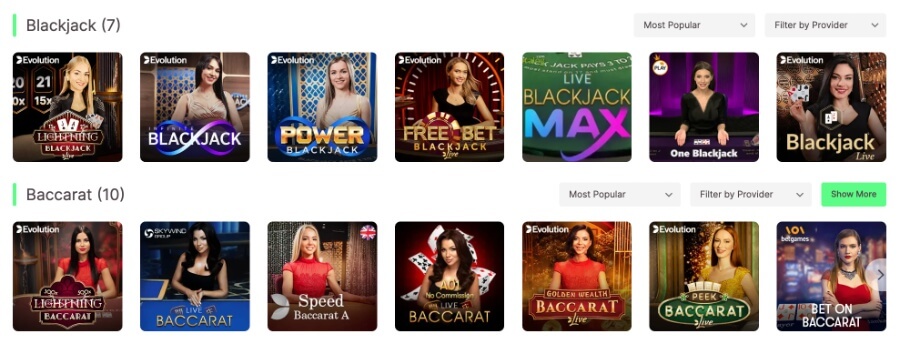 10bet game shows Canadian casino reviews.