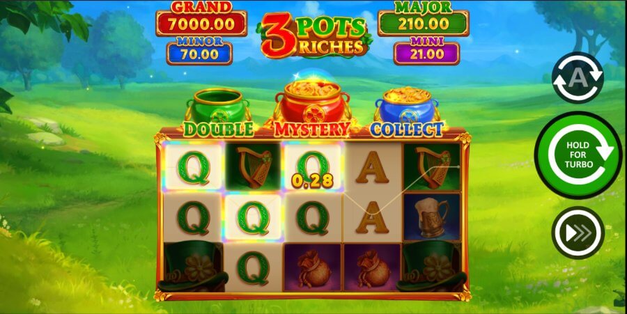 Join in on the St. Patrick's Day festivities with <strong>3 Pots Riches</strong> , a slot game developed by <strong>