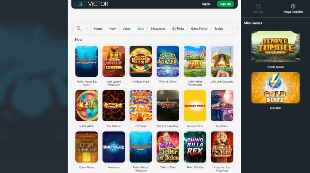 Игры на слотах BetVictor