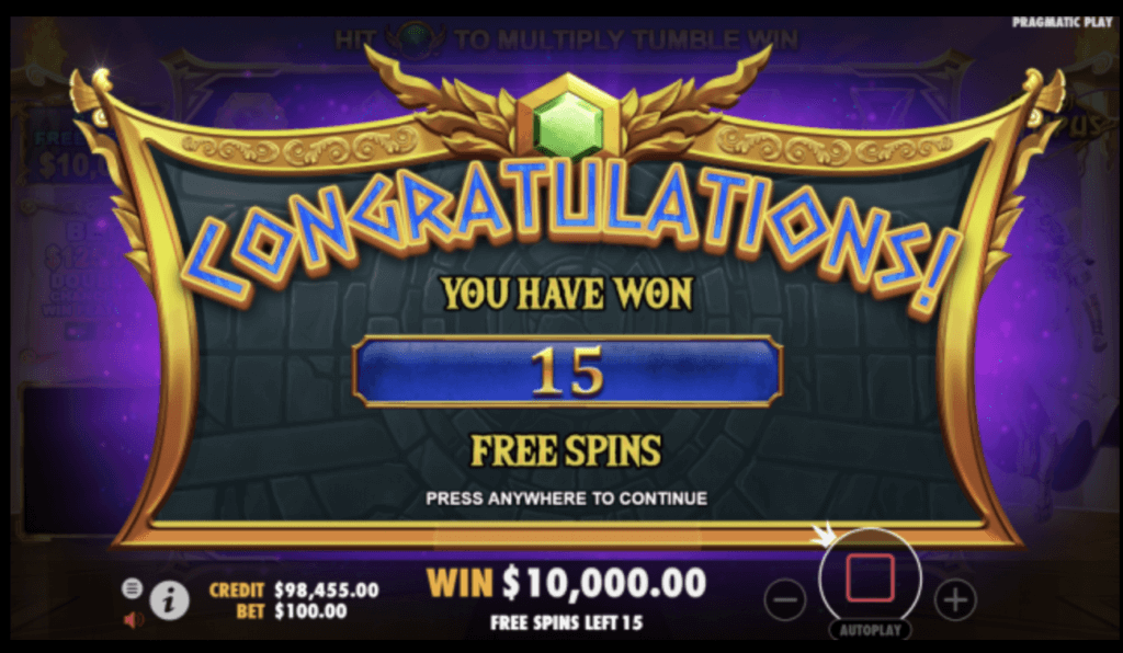 The <strong>Free Spins feature</strong> is triggered when the player lands four or more Zeus scatter symbols, granting a total of <strong>15 free spins</strong> .