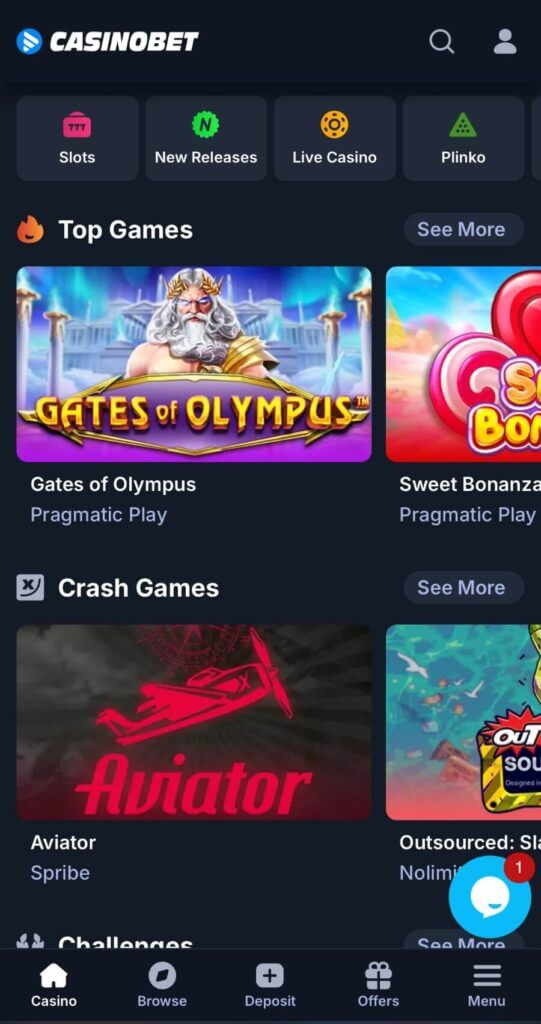 Casinobet - Mobile Casinos