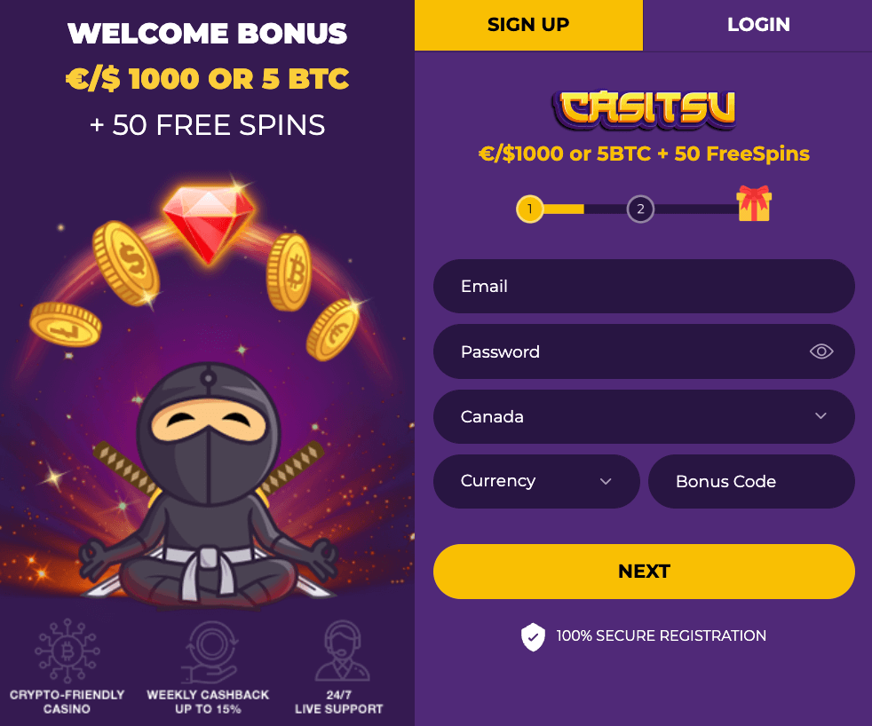 Becoming a ninja at this casino can be accomplished within moments. After establishing your account, the document verification process is straightforward using the document uploader.
