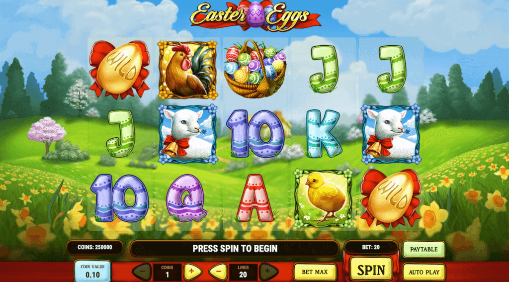 Easter Eggs online slot by Play'n Go is a leading title in Canada.
