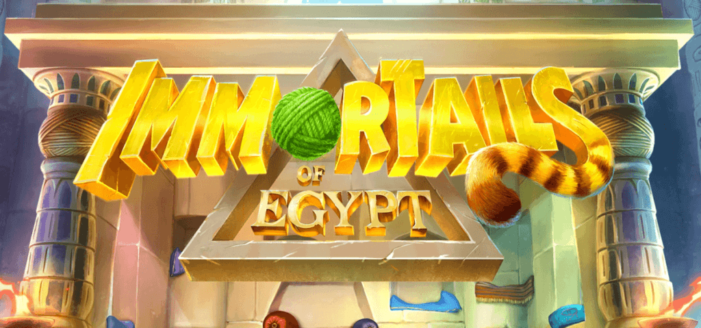 The Immortails of Egypt slot from Play’n GO offers an online gaming experience for Canadian players, featuring its signature logo.