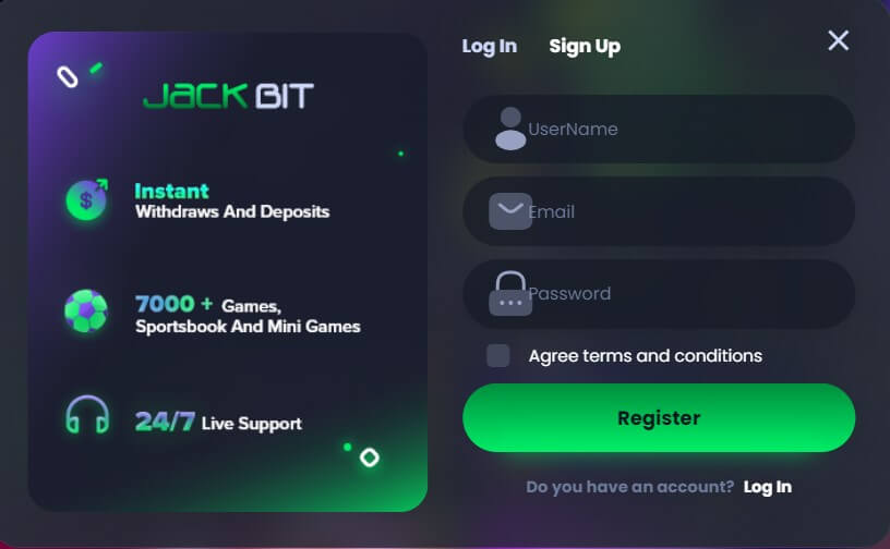 Jackbit Casino Canada Account Setup