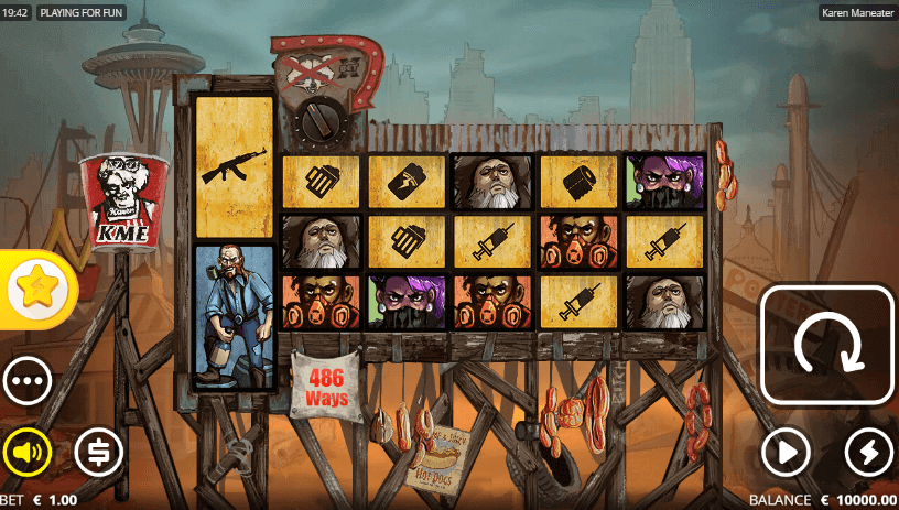 With  <strong>400 winning combinations and exhilarating bonus features</strong> , join Karen as she prepares peculiar meals to sustain the survivors in this post-apocalyptic landscape. It's a game that anyone can try—if they can handle the challenge!