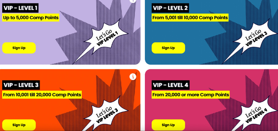 With offers specifically designed for Canada, Let’s Go Casino effectively highlights the most popular promotions, such as Free Spins, cashback, <strong>and exclusive VIP benefits</strong> .