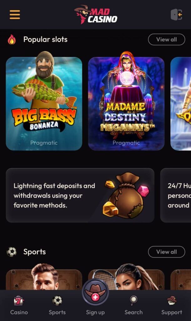 MadCasino - Mobile Casinos