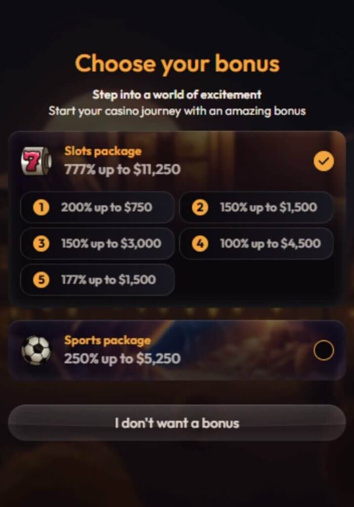 MadCasino - Register New Player