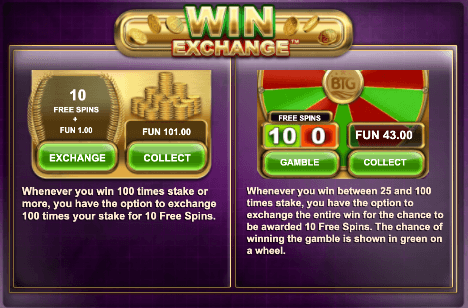 Max Megaways online casino slot from Big Time Gaming featuring a win exchange.