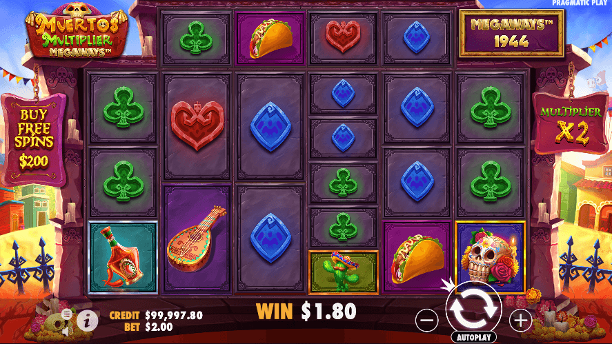 Explore Muertos Multiplier Megaways now at our online casino.