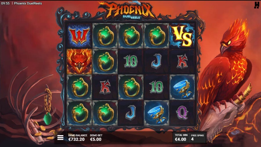 Phoenix DuelReels - Rise of the Phoenix bonus game
