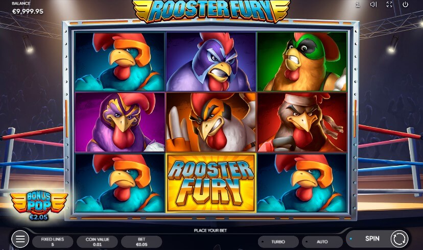 Rooster Fury Slot by Endorphina: Available in Canada