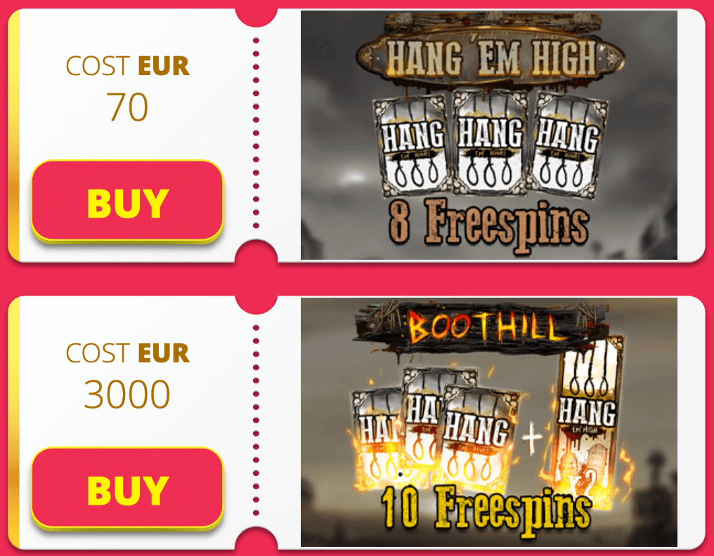 Experience the bonuses with Tombstone RIP, which includes the  <strong>Nolimit Bonus</strong> —a feature purchase option priced at  <strong>70x</strong>  or  <strong>3,000x your stake</strong> .