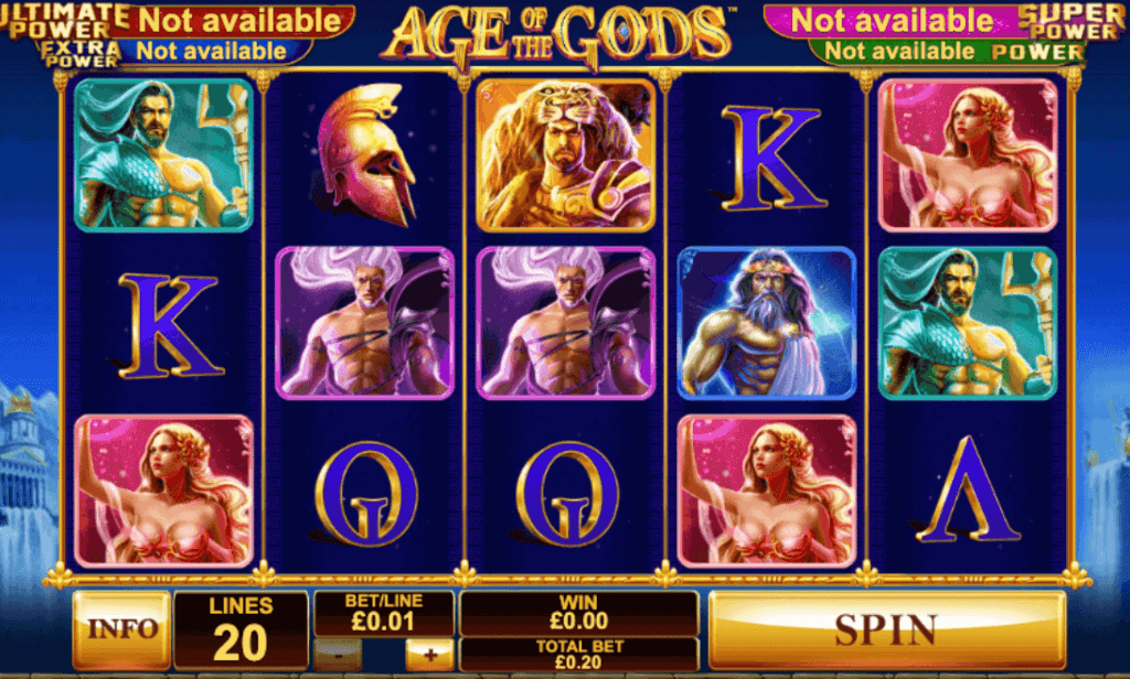 Review on Age of the Gods by Playtech provider