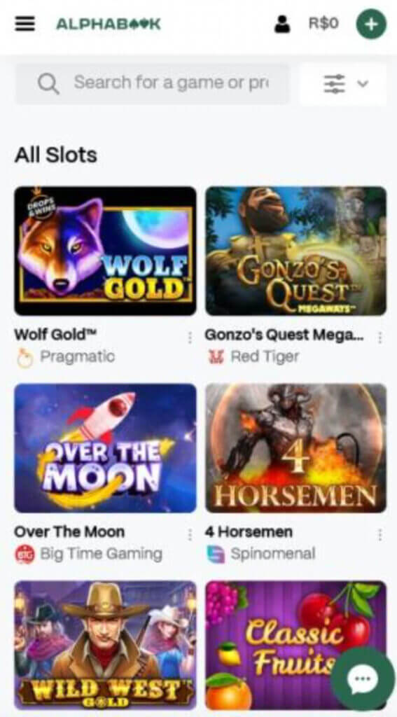 alphabook on mobile - canada casino
