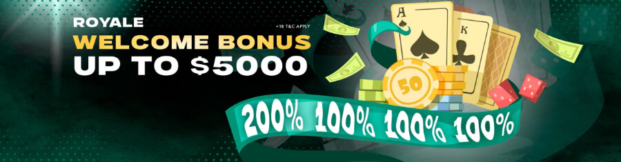Welcome bonus at Alphabook - Canadian Casino.