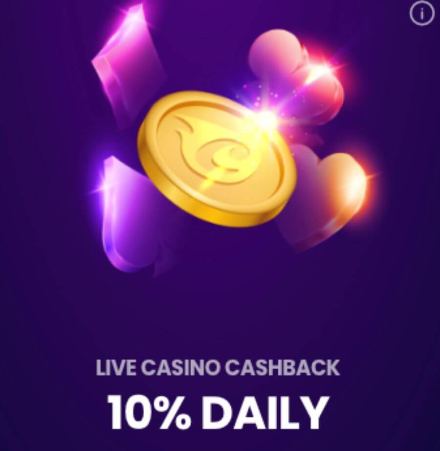 <strong>Slots Cashback</strong> – Offers up to 15% Daily Cashback with a maximum bonus of $3,750 and a 30x wagering requirement.