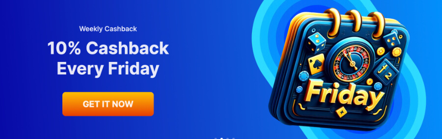 </strong> calculated based on your gaming activity from the previous week, taking into account your bets minus any winnings. The minimum cashback is $1.5, with a maximum limit of $2,500. You need to wager the cashback amount 5 times before making any withdrawals. Additionally, a <strong>live casino cashback</strong> is credited on Saturdays and is valid for games played in the Live Casino section.