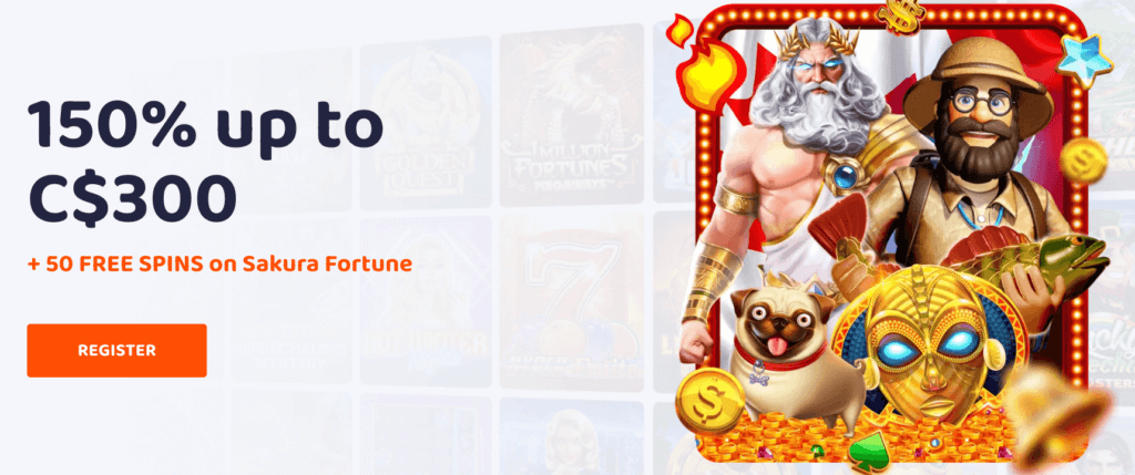 CasinoVibes welcome offer - Canadian casino