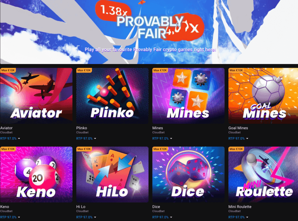 Extensive variety of Live Casino options