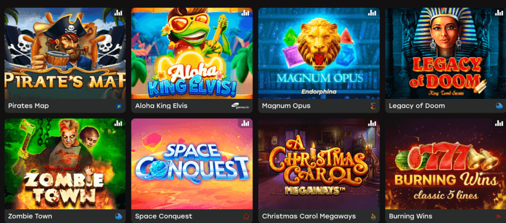 </strong> This aspect of gaming is particularly exhilarating, and Fairspin presents a well-curated variety, including dedicated sections on the left for <strong>