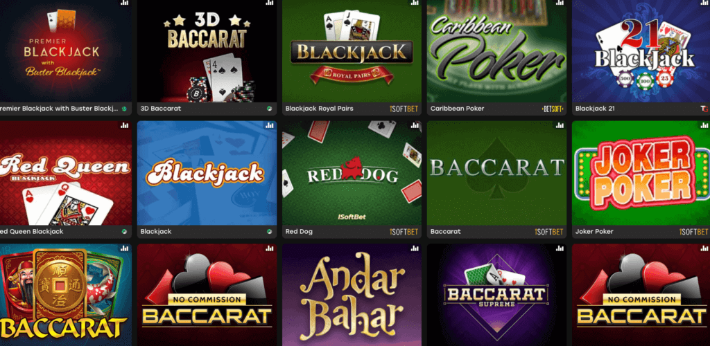 Each of the live dealer table games incorporates real dealers and offers multiple variations for each type of table game, such as <strong>