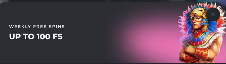 <strong>Weekly Free Spins:</strong> Players can earn up to 100 Free Spins on specific games, determined by their prior week's deposits.