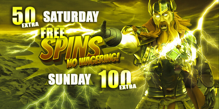 free spins deal at Thor Casino - Canadian Players' Casino