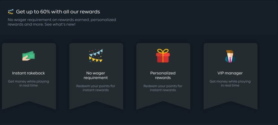 As previously mentioned, Gamdom Casino prioritizes <strong>the concept of giving back to its players</strong> . The cashback begins at a weekly rate of 10%, with potential increases up to 60% each week.