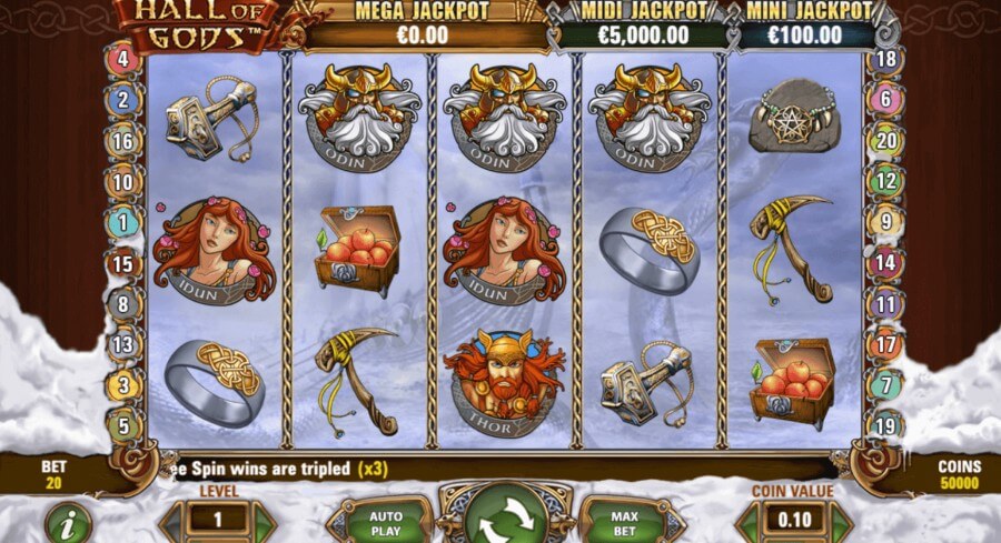 This slot is quite innovative, using a scatter pay system instead of traditional paylines; wins are triggered when 8 symbols match <strong>in non-adjacent grid positions</strong> .