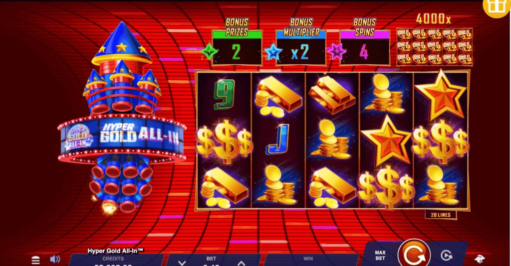 hype gold all in gameboard