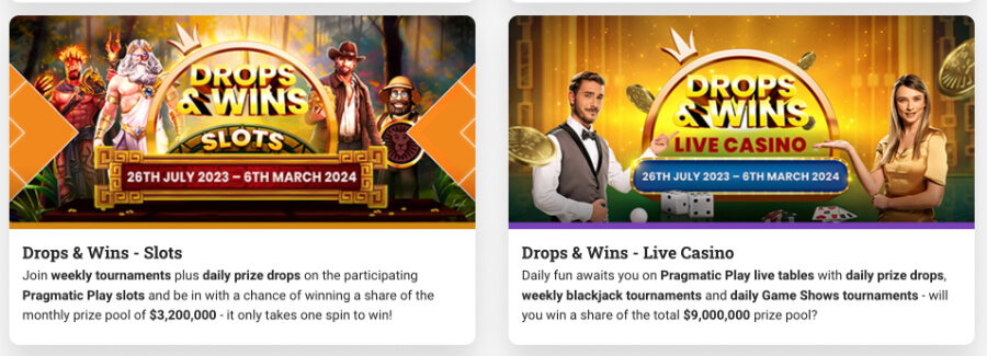 LeoVegas truly offers a wealth of bonuses, promotions, and tournaments.