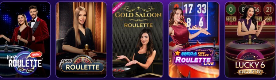 Do you prefer playing roulette or poker, just like us? That's not a problem at all.