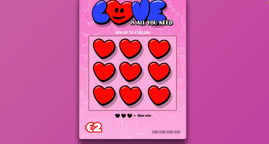 As you scratch away the hearts, pieces of the card will cascade down, adding to the realism. The winning numbers are accompanied by the satisfying sound of a marker striking paper.