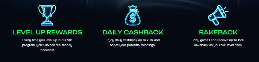 Cash Rewards can reach up to $7, with Daily Cashback of up to 3%, and a maximum cashback limit of $9, with 2% rakeback.