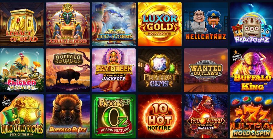 Highlights include Quantum Roulette, Azure Blackjack, Golden Wealth Baccarat, Craps, and Ultimate Texas Hold’em.