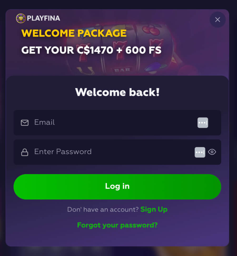 Documentation and Information Required at Playfina