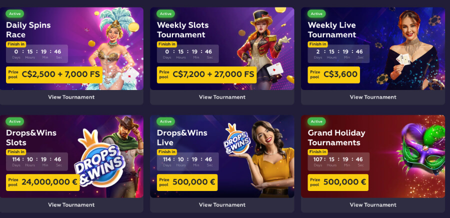 Playfina features a <strong>rewards program</strong> that consists of <strong>15 levels</strong> , with a <strong>one-time prize</strong> awarded at each level.