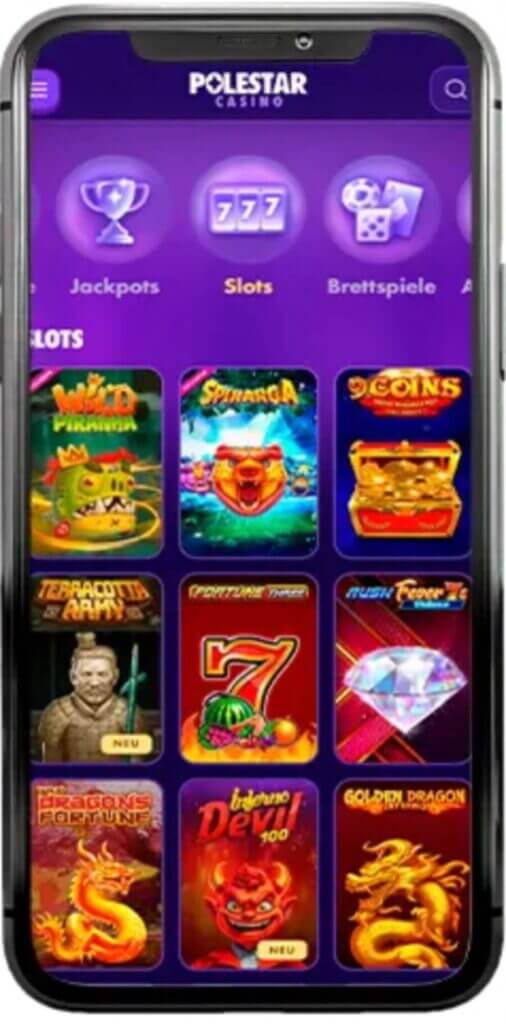 The Polestar Casino website functions excellently on all devices, whether you access it from a desktop or <strong>...</strong> including iOS and Android. The site features an eye-catching star-themed interface, an easy-to-use menu, and smooth navigation across game categories, bonuses, and the casino's bonus shop. Although there's no specific app, the games are optimized for various screen sizes, providing a hassle-free experience. Moreover, banking is convenient, and games load promptly.