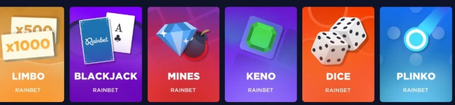 rainbet exclusive games