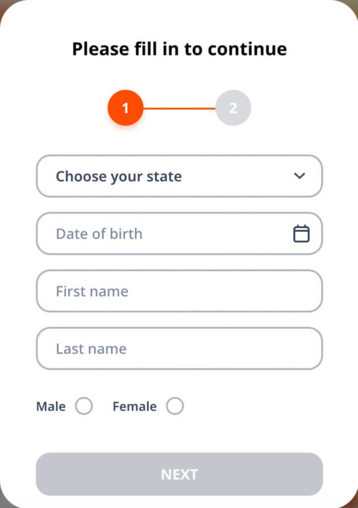 Confirm your age and agree to the casino's terms and conditions.