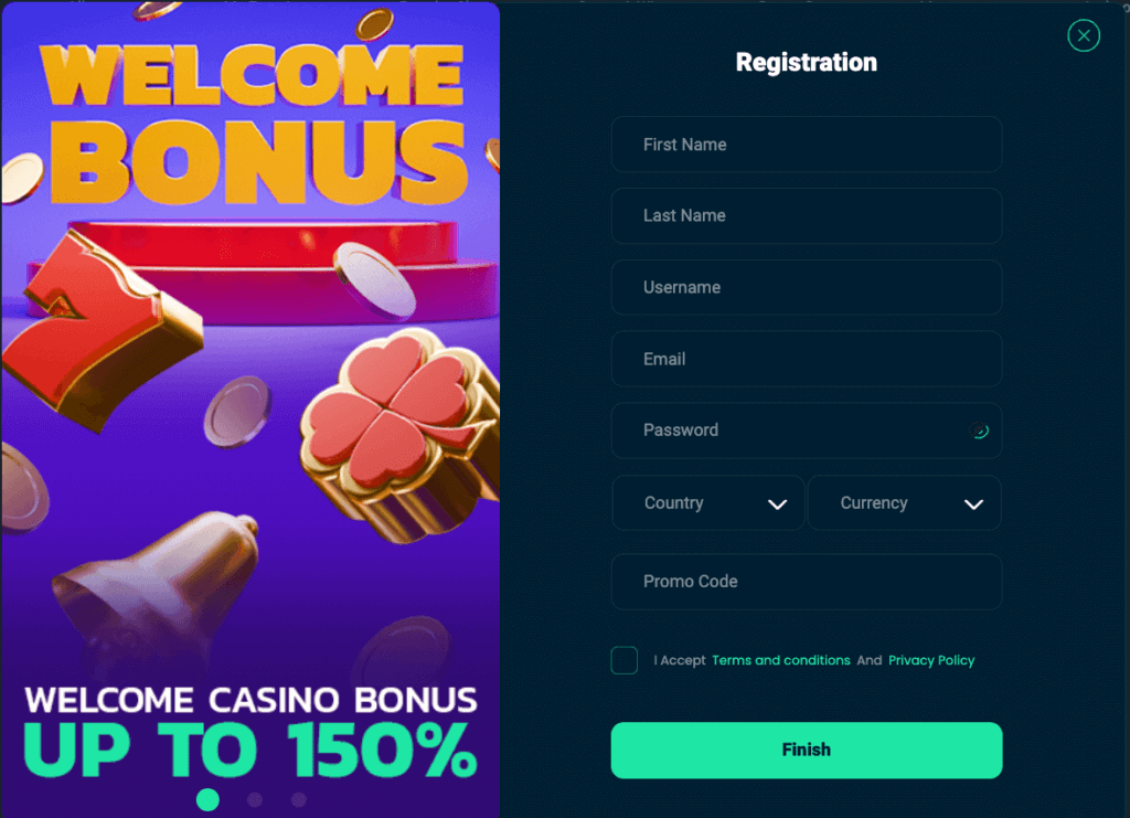 Signing up at Rolletto Casino - Canadian Casino Experience