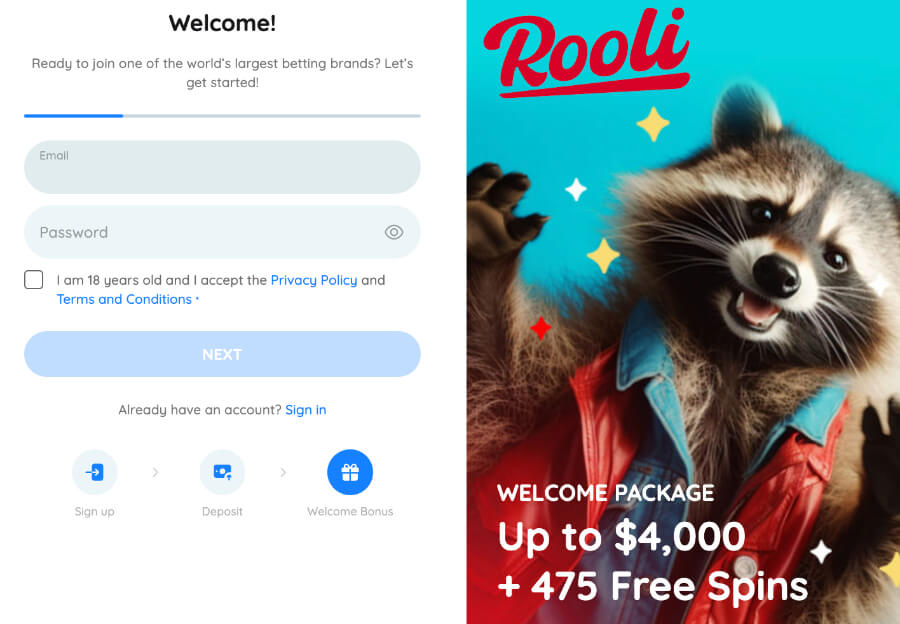 Documents and information needed to create an account with Rooli