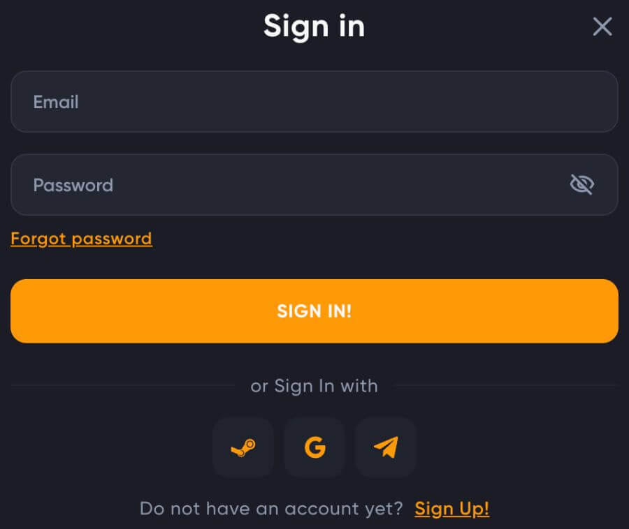 To set up a new account at Spinarium, follow these straightforward steps: