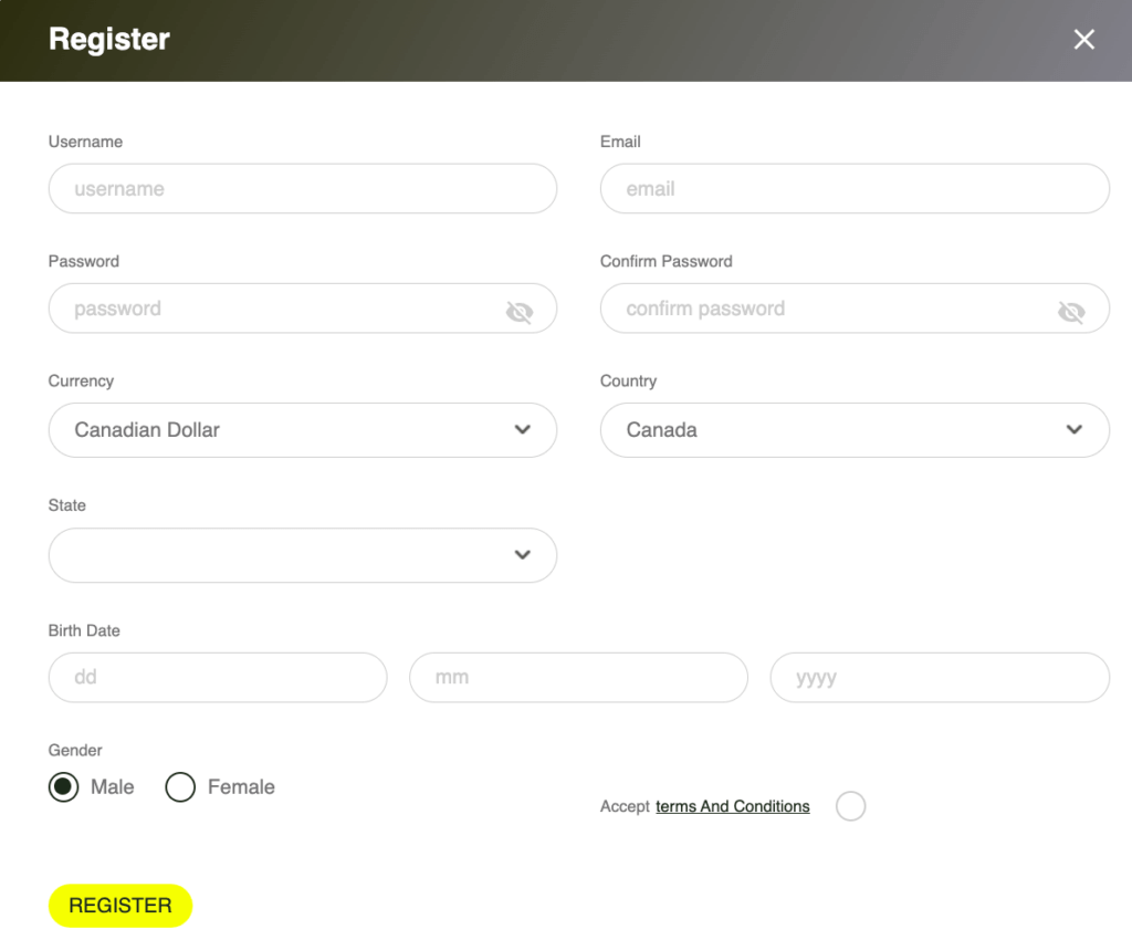 register at Thor Casino - Canadian Players' Casino