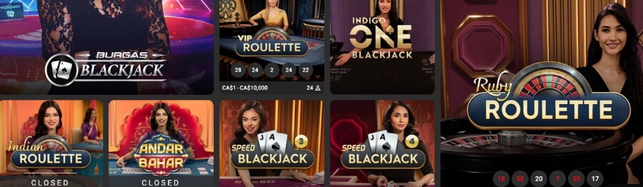Discover the reviews of Silverplay's live casino games in Canada.