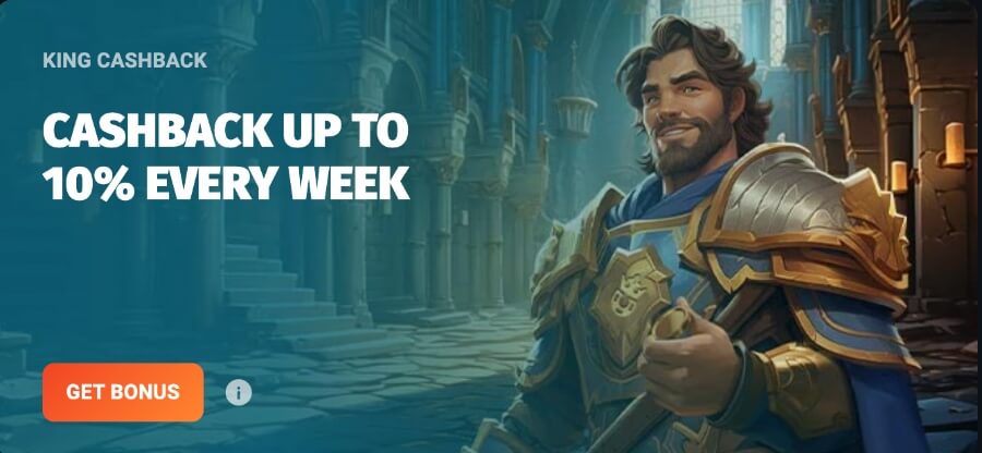 After making a minimum of four eligible deposits, you can earn up to 10% cashback every Friday! The cashback amount varies based on the total deposits made within the week.