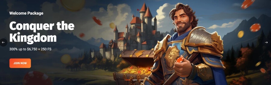 Slotlords Casino presents an unparalleled chance for you. <strong>If you deposit a minimum of $30</strong> on your very first deposit using the code <strong>FIRST</strong> , they will match that amount dollar for dollar <strong>100% up to $1,125 along with 100 Free Spins</strong> on games like <strong>Book of the Fallen</strong> or <strong>Fruit Million</strong> based on your location.